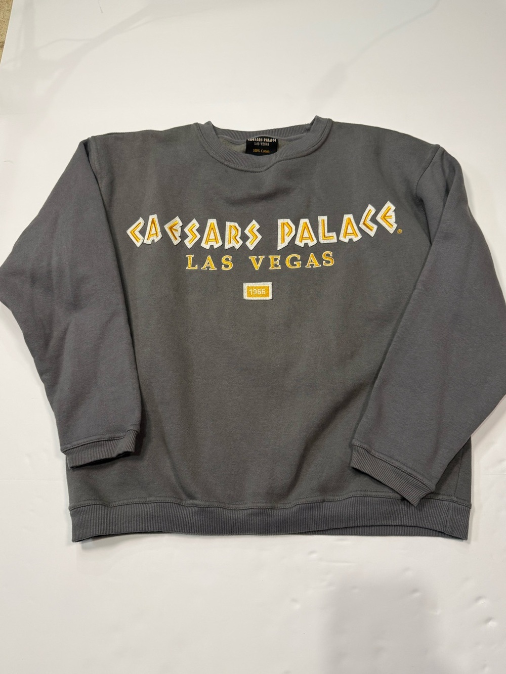 Las Vegas “Caesars Palace”  Grey Crewneck Sweatshirt